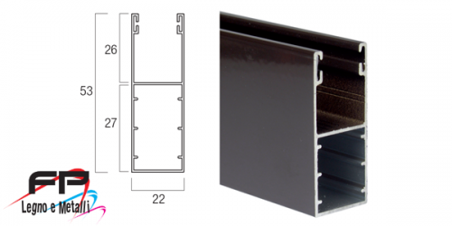 Guida in alluminio estruso A 53